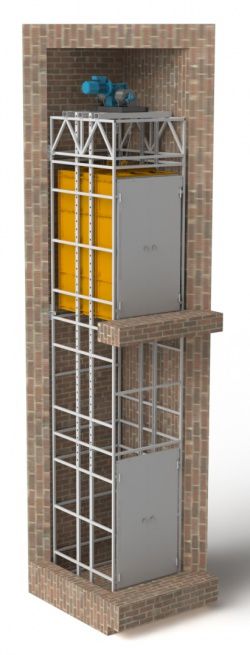 грузопассажирский подъемник пгп в готовую лифтовую или самонесущую металлокаркасную шахту